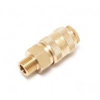Быстроразъем пневматический с клапаном, наружная резьба 1/2" (ONE TOUCH) F-SE6-4SM 15103