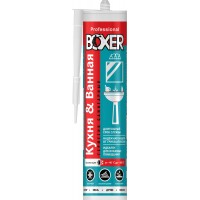 Герметик силиконовый санитарный белый Boxer S 260мл Н1616/23
