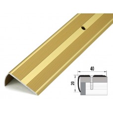 Профиль алюминиевый Д 13 (1,8м) бронза, 40х20мм