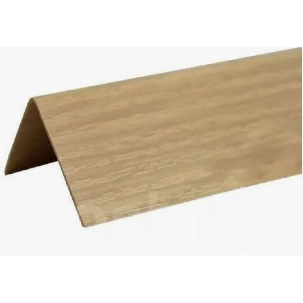 Угол ПВХ 15*15 мм 2,7м Ясень Хесрет с тиснением  двухсторонний 