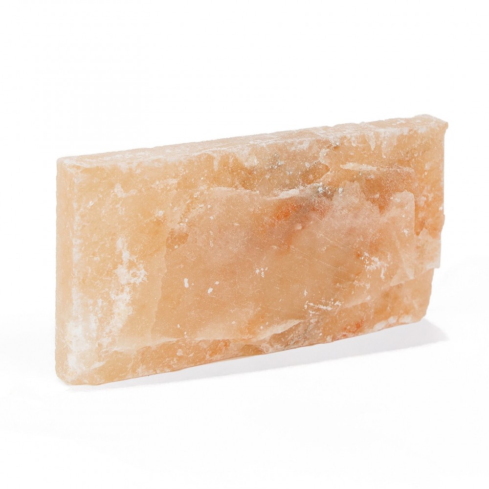 Кирпич из гималайской соли 200х100х50мм натуральная сторона с ПРОПИЛОМ