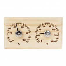 Термогигрометр деревянный прямоугольный СБО-2ТГ