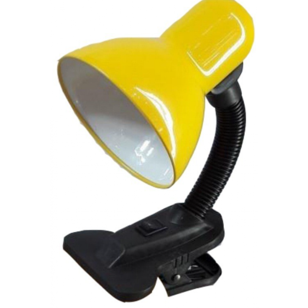 Светильник настольный на прищепке желтый 800126