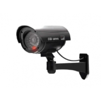 Муляж камеры видеонаблюдения настенный уличный DVC-2-BL 3АА черный IP65