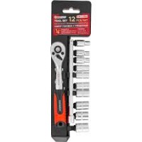 Набор головок с трещеткой 12 предмет 1/4 FK014-05 MSA 65807