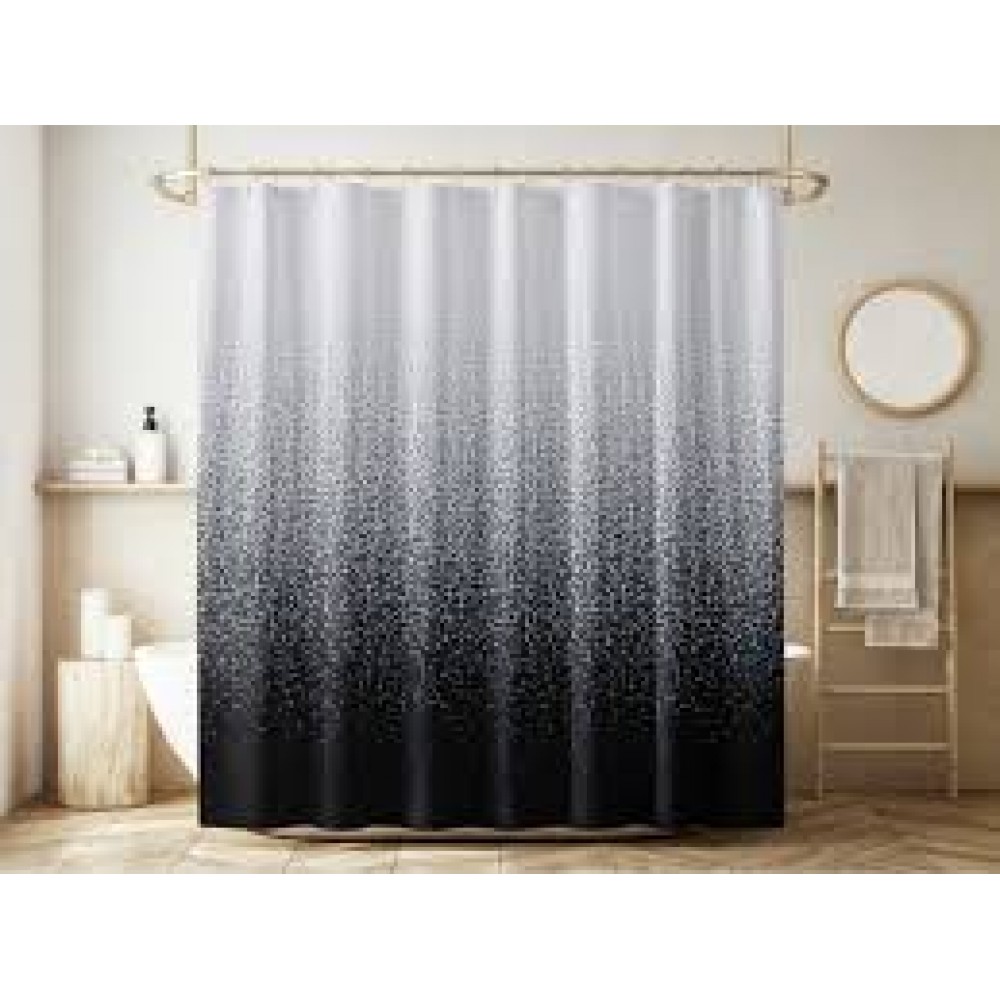 Шторка для ванной 180*200 Пиксель серый ВТ-821006