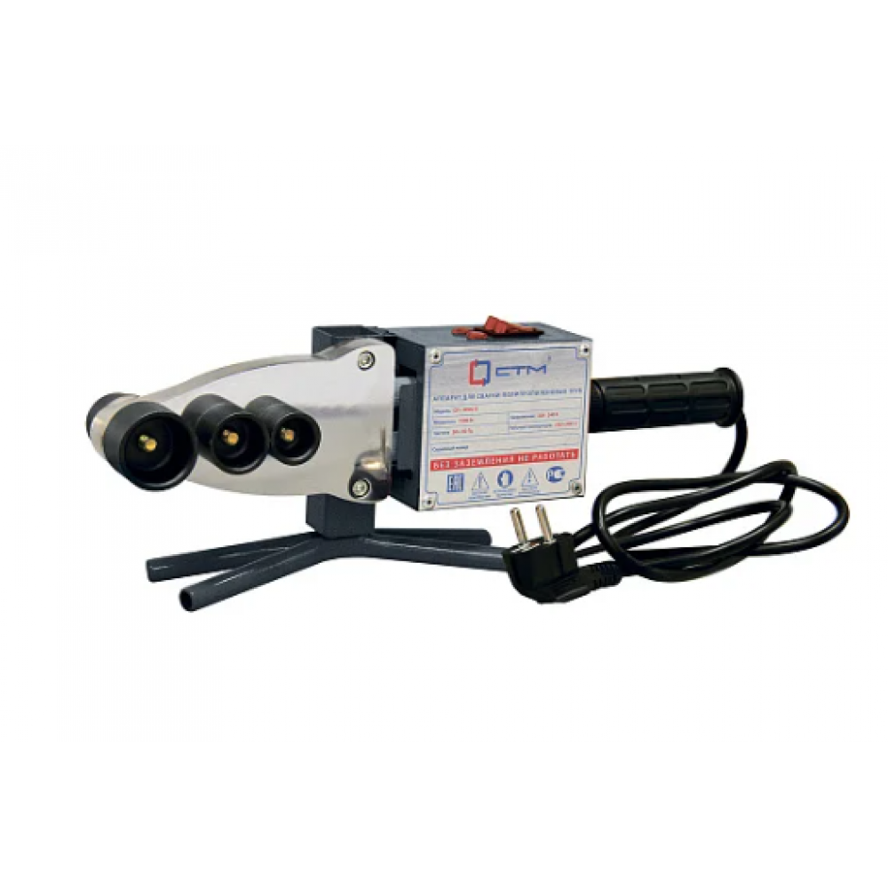 Паяльник для ППР труб ф20-40 плоский 1500Вт cpwm215c