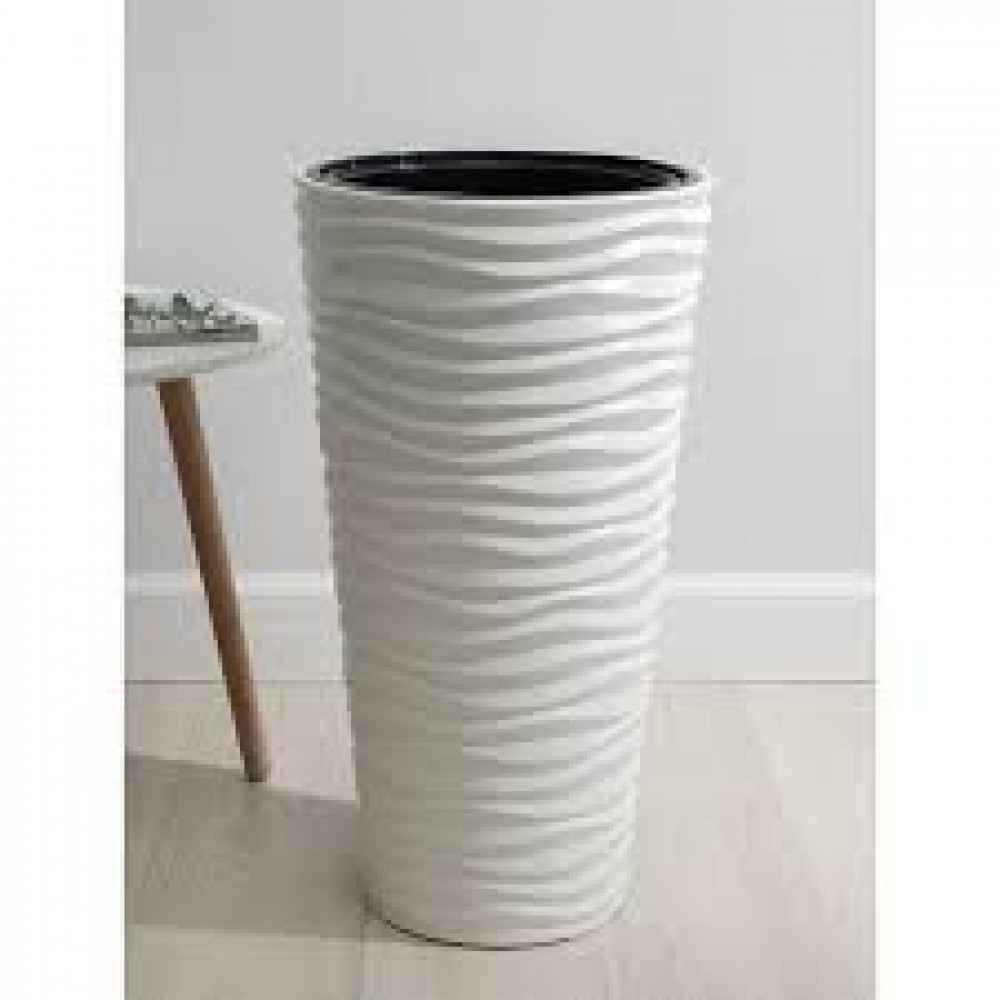 Кашпо Оазис 63л со вставкой 13л белый 