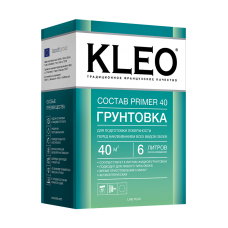 Состав для Грунтования стен KLEO PRIMER 40 сыпучая 40м2 80гр.