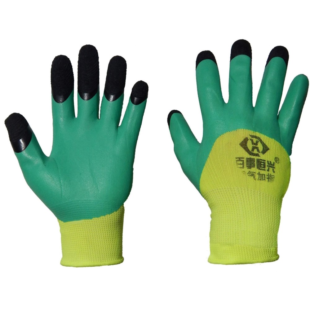 Перчатки нейлоновые с латексным покрытием ладони №60 95