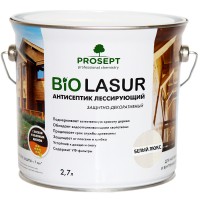 Лак- Антисептик лессирующий защитно-декоративный Белый Люкс PROSEPT BIO LAZUR 2,7л (032-2)