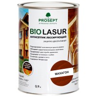 Лак- Антисептик лессирующий защитно-декоративный Махагон PROSEPT BIO LAZUR 0.9л (038-09)
