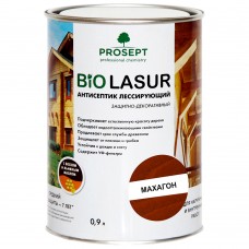 Лак- Антисептик лессирующий защитно-декоративный Махагон PROSEPT BIO LAZUR 0.9л (038-09)