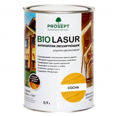 Лак- Антисептик лессирующий защитно-декоративный Сосна PROSEPT BIO LAZUR 0.9л (033-09)