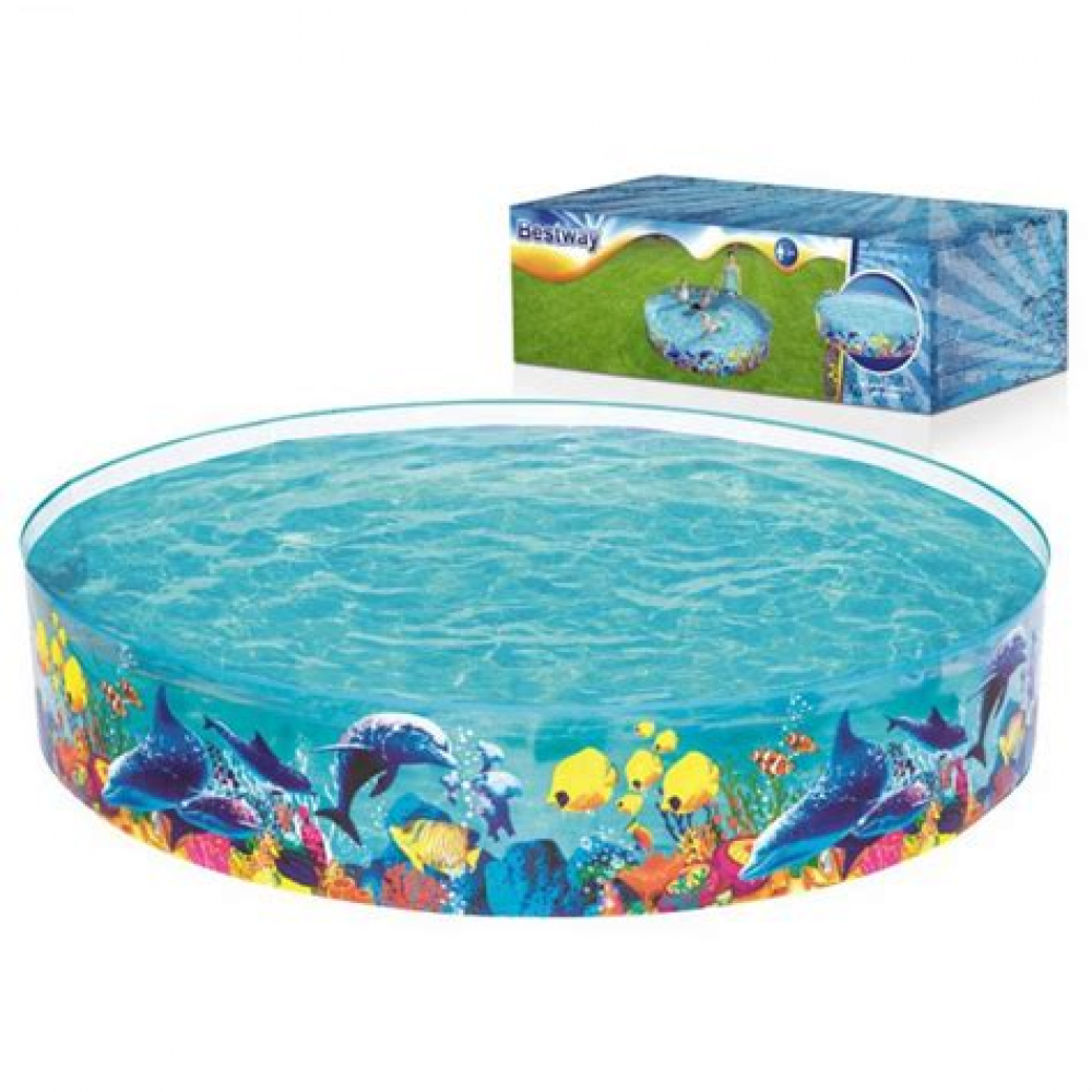 Бассейн складной 244*46 см Fill 'N Fun Odyssey Bestway (55031) 813-097 РАСПРОДАЖА АКЦИЯ 25%