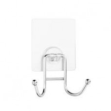 Крючок д/ванной двойной Kleber Lite силикон. крепление KLE-LT053