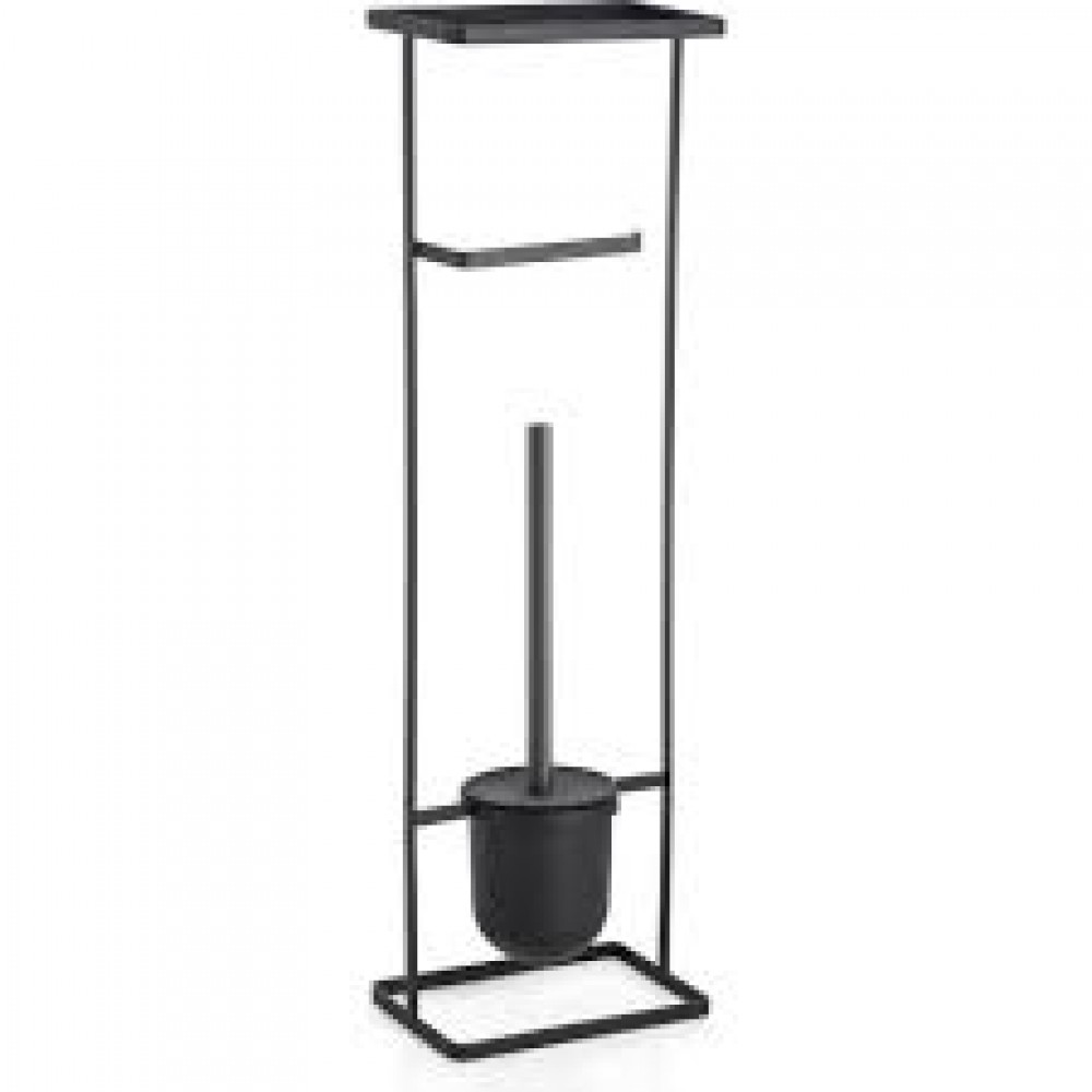 Ерш напольный-стойка с держателем д/туал.бумаги FORA STYLE FOR-ST-33BL