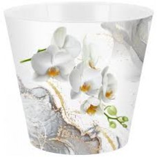 Кашпо Лондон Орхидея декор 1,6л белый InGreen IG619610519