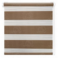 Ролета День-Ночь  120*160 Кофейный. Баланс