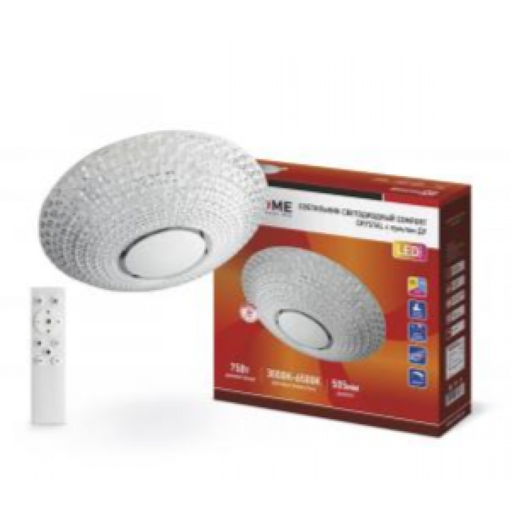 Светильник потолочный  светодиодный COMFORT CRYSTAL 75Вт 230В 3000-6500К 6000Лм 505х100мм с ПДУ
