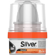 Крем для обуви Silver черный 50мл 