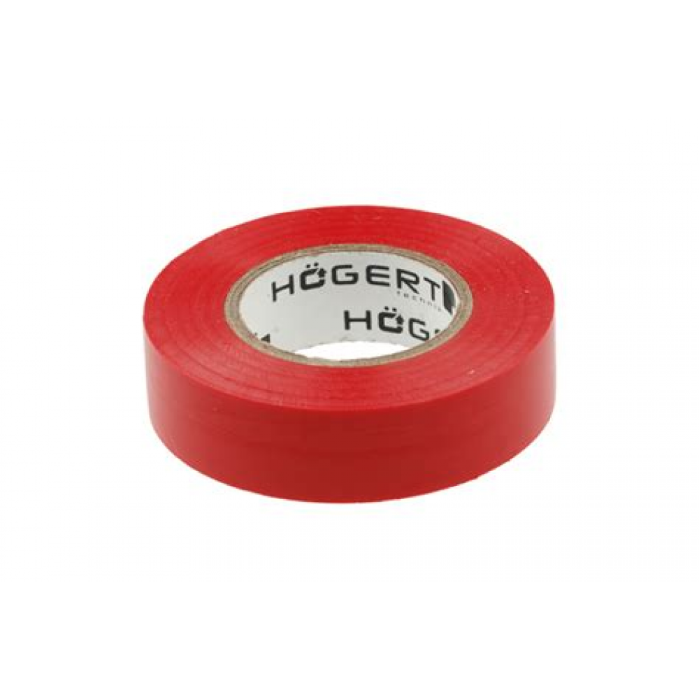 Изолента (0.13мм*19мм*20м)красная HOEGERT