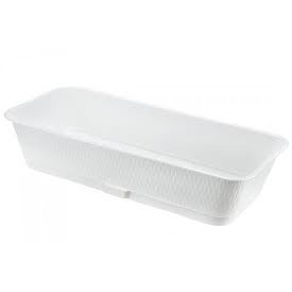 Ящик балконный Прованс 6,0л белый с поддоном