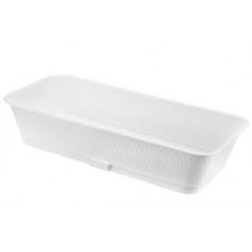 Ящик балконный Прованс 6,0л белый с поддоном