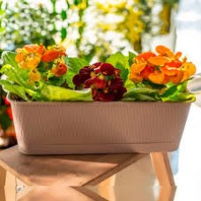 Ящик балконный Прованс 6,0л фраппе с поддоном