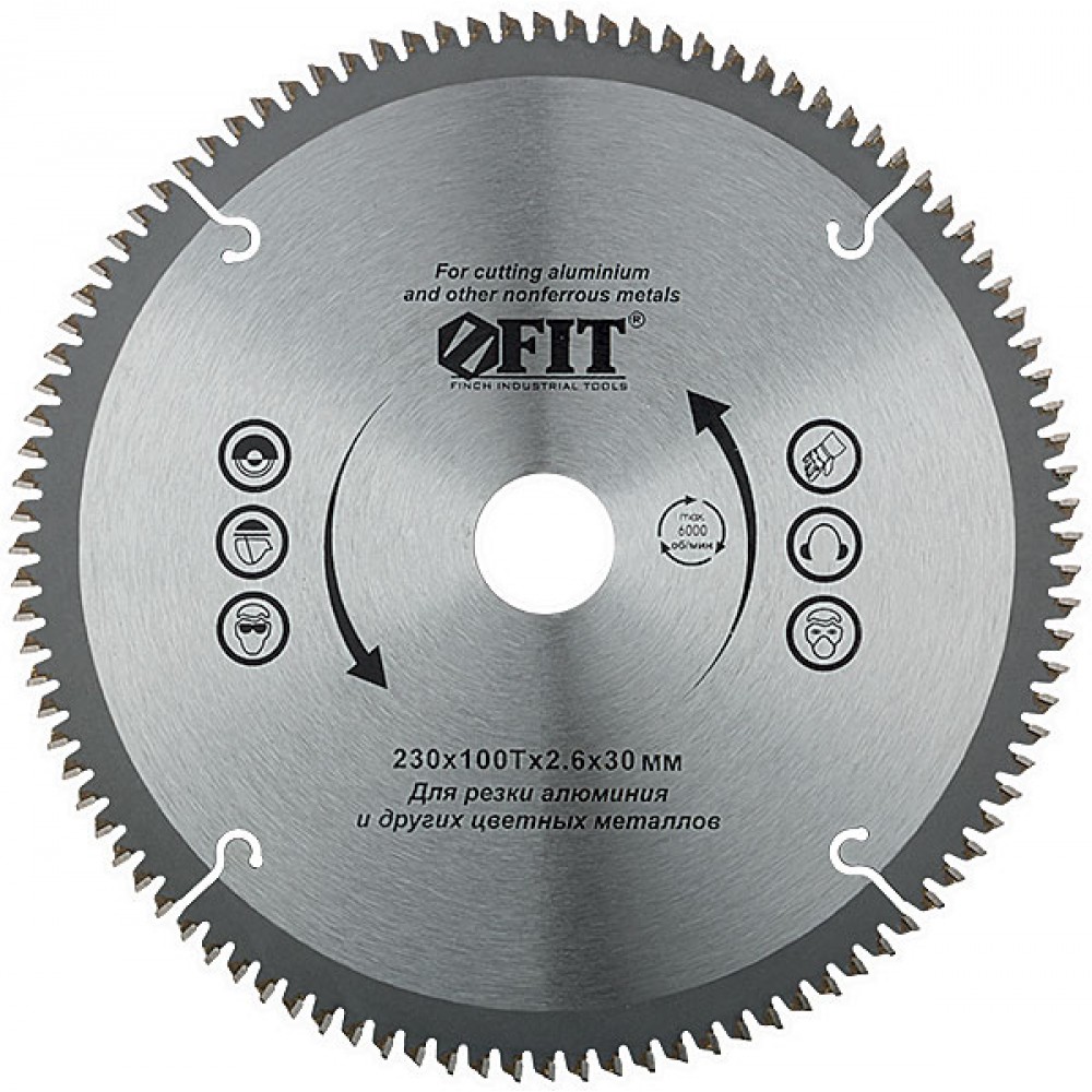 Круг отрезн. по дереву с напайкой 185х30-20х60Т по алюминию 37790