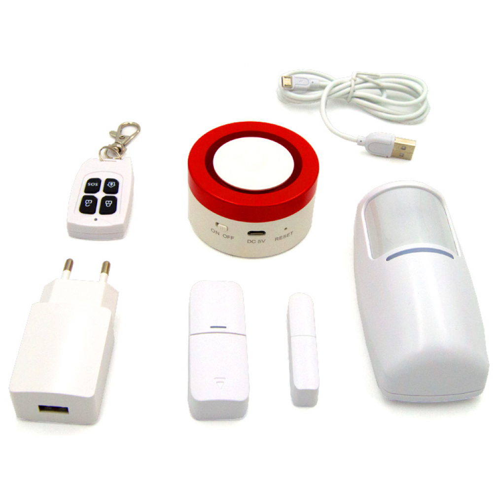 Сигнализация (датчик открытия, датчик движения) Wi-Fi комплект