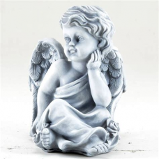 Фигура садовая Ангел на камне 43*13*20см 9116 
