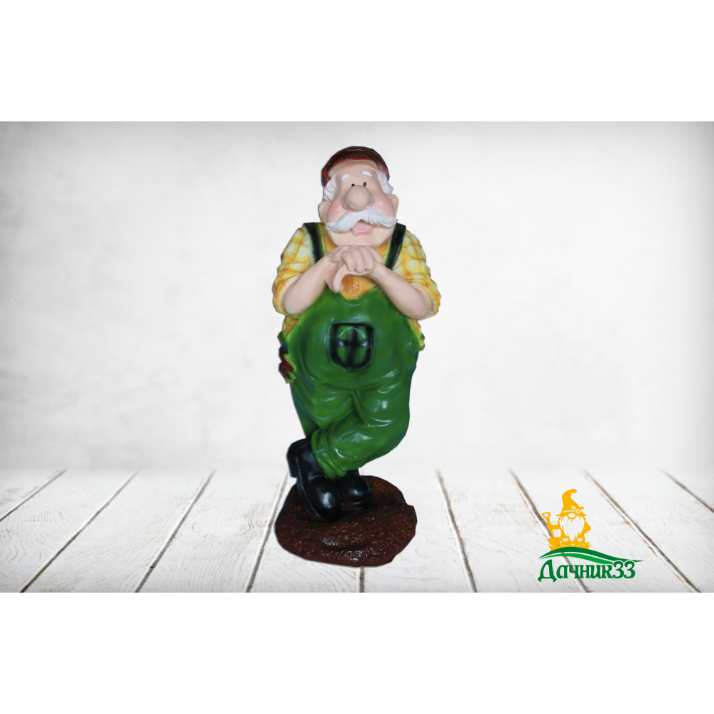 Фигура садовая полистоун Заяц Арчибальд серебро Ф217с