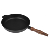 Сковорода чугунная круглая 240х40 мм съемная ручка