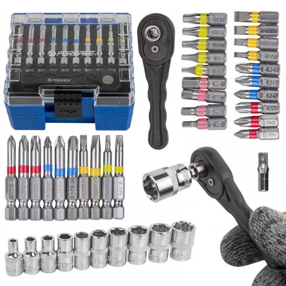 Набор инструментов -  41 предмета 1/4" F-2411-5 52547