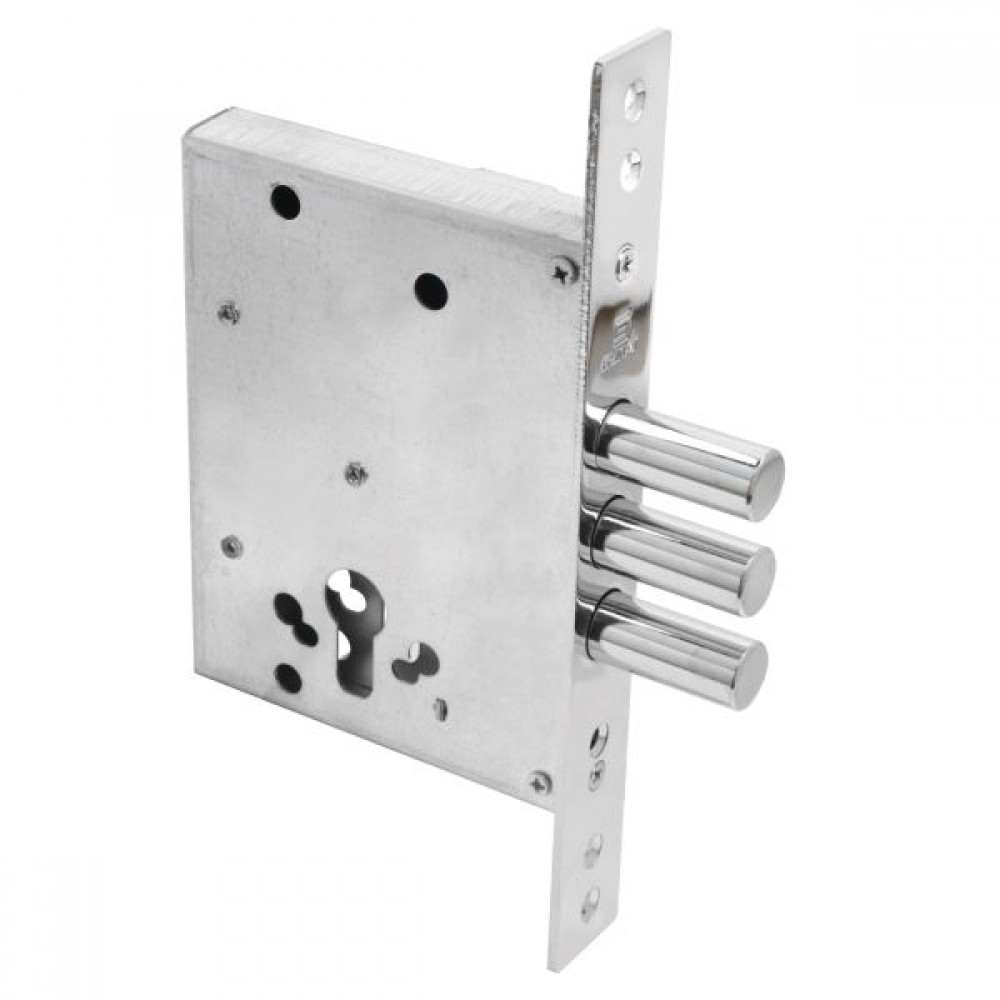 Корпус замка БУЛАТ ЗВ1-3(16).60.00.08 хром без ц/механизма (14937)