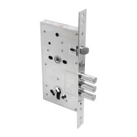 Корпус замка БУЛАТ ЗВ4-3(16).60.85.08 хром, без ручек, без ц/механизма (14936)