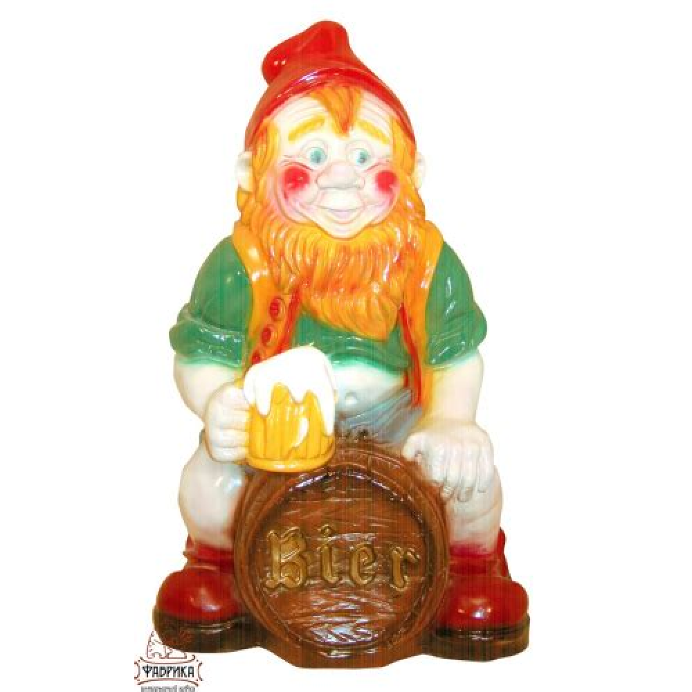 Фигура садовая Гном на бочке пива 66*27*41см 5421 АКЦИЯ 15%