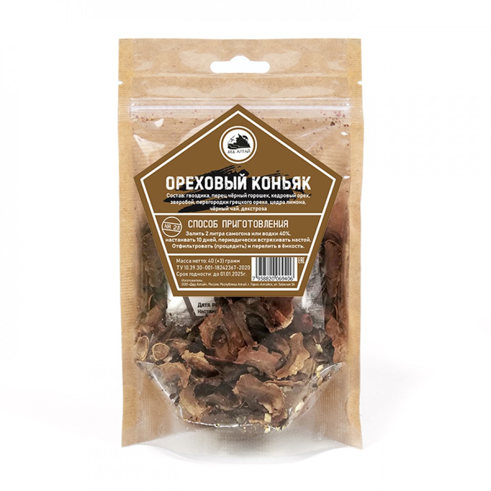 Набор трав и специй Дед Алтай Ореховый Коньяк Набор трав и специй Дед Алтай Ореховый Коньяк