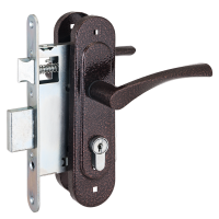 Замок врезной Птимаш ЗВ4-3.07 м/о 55 с/руч медь 9674