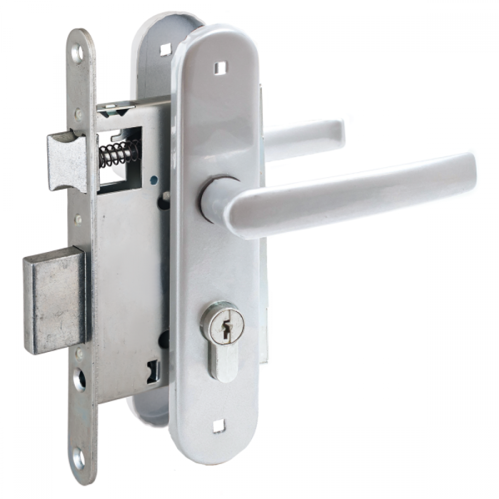 Замок врезной Птимаш ЗВ4-3.08 с/руч хром 8839 Замок врезной Птимаш ЗВ4-3.08 с/руч хром 8839