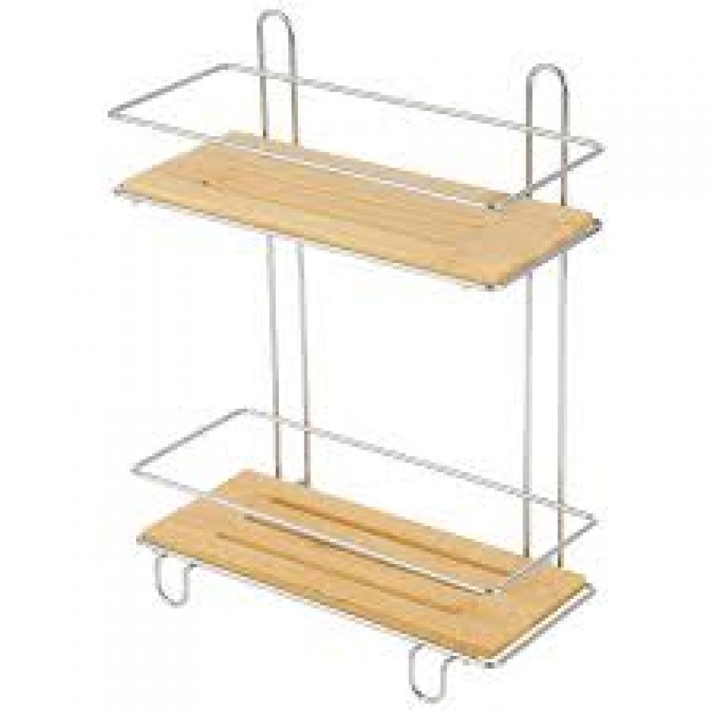 Полка д/ванной 2 яруса BAMBOO-03 26*11.5*34 101245