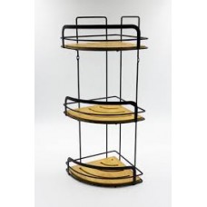 Полка д/ванной угловая 3 яруса БАМБУК 101247/13072