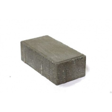 Плитка тротуарная КИРПИЧ 8*20*10 серая (1м2=50шт)