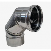 Колено нерж. 90*120 0,8мм AISI 430 ХХХ