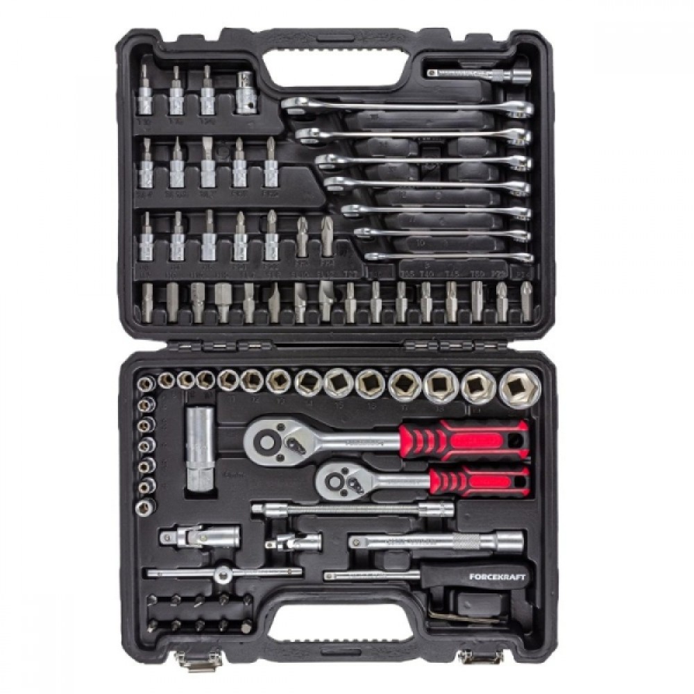 Набор инструментов -  82 предметов 1/4",1/2" FK-4821-5DS 52660 