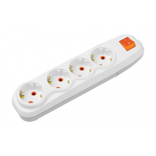 Колодка 4-х местная 2USB+выкл.с/з 5340