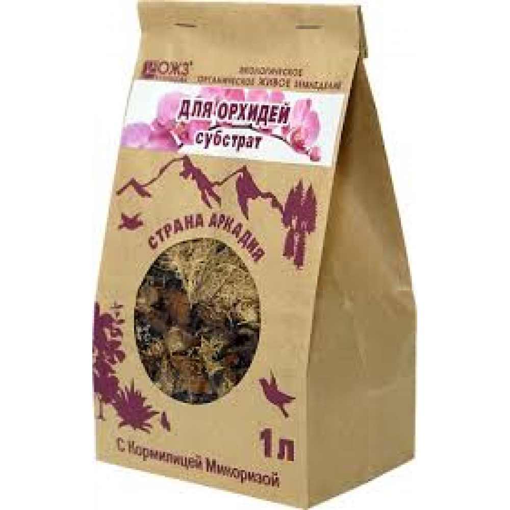 Субстрат Для орхидей с микоризой 1,0л Страна Аркадия Субстрат Для орхидей с микоризой 1,0л Страна Аркадия