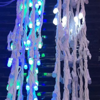 Гирлянда для дома Занавес Водопад 3,0*2,0 281 ламп LED 7 реж. IP-20 Белый теплый 725-939