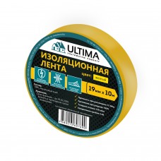 Изолента (0,13mm x 19mm x 20m) ULTIMA желтая